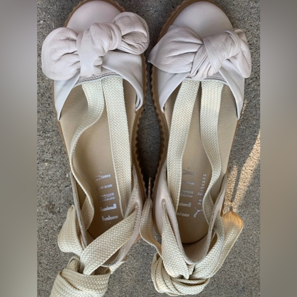 Fenty x Puma Pink Bowed Creeper Sandals